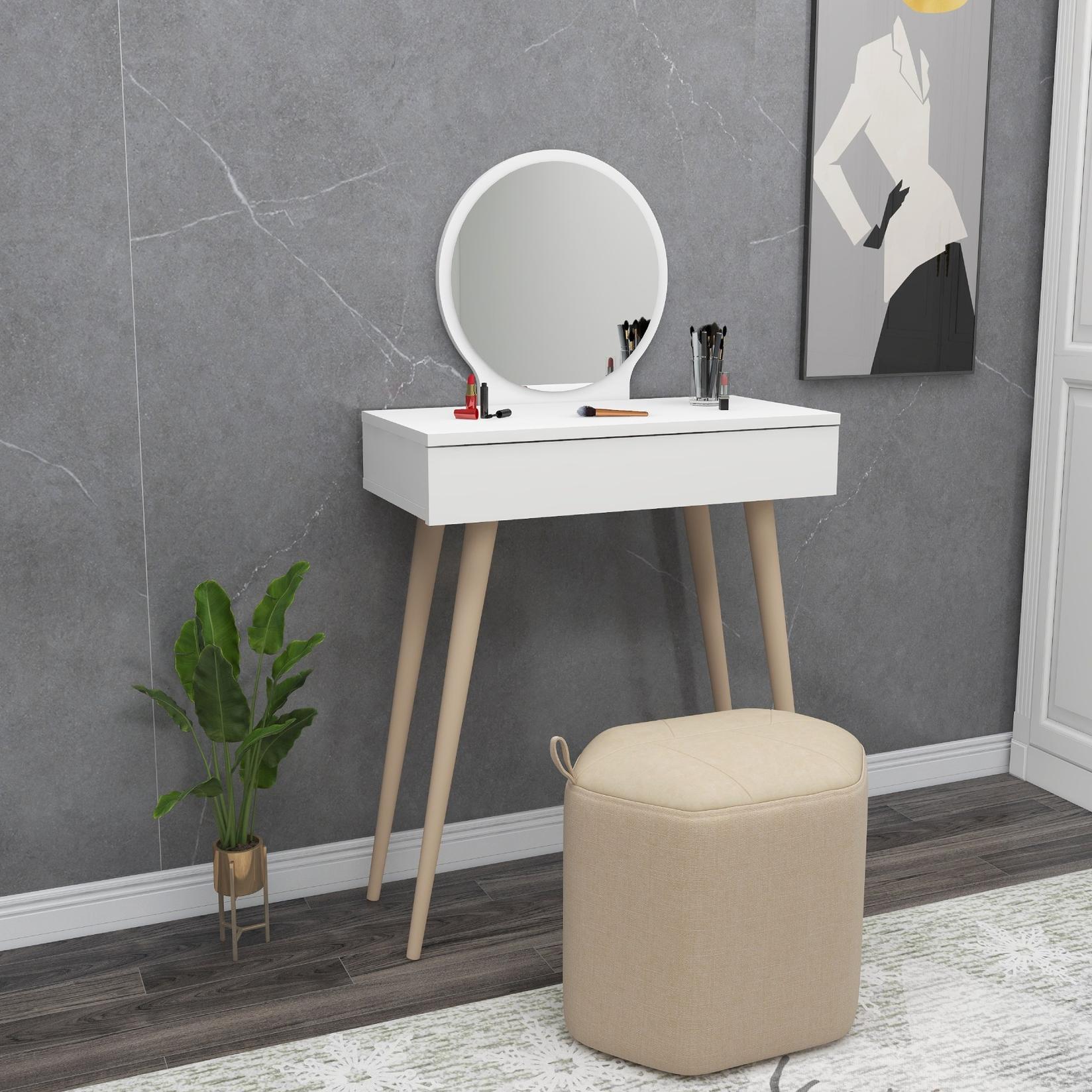 Hanah Home Sto za šminkanje 72x129,2x35cm Bijeli