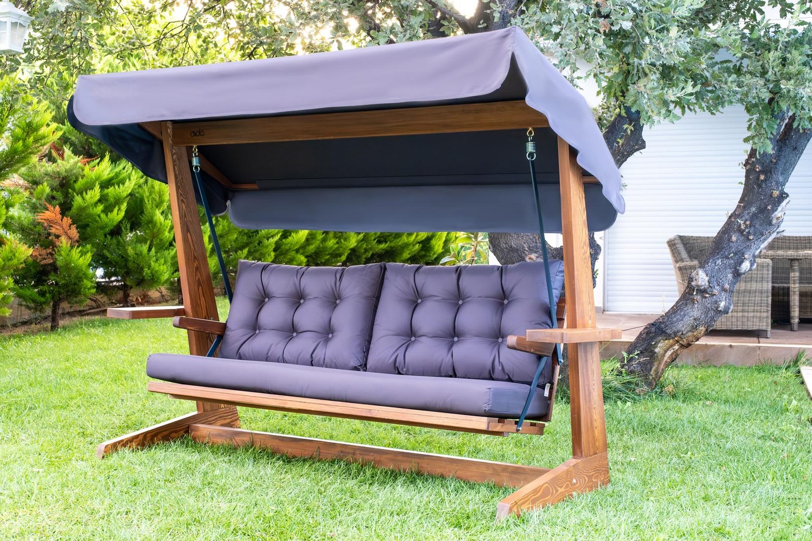 Hanah Home Vrtna ljuljačka Viva 2400 237x175x100cm Antracit