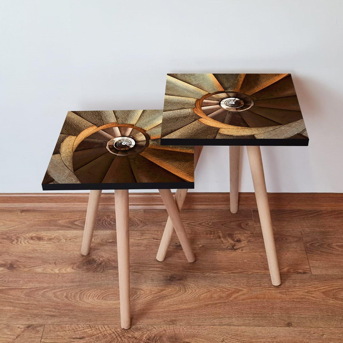 Hanah Home Set klub stolova, 2 dijela Šareni