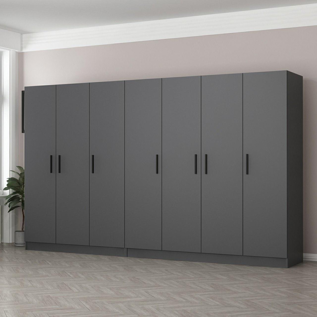 Hanah home Ormar Kale 315x190x52cm Antracit