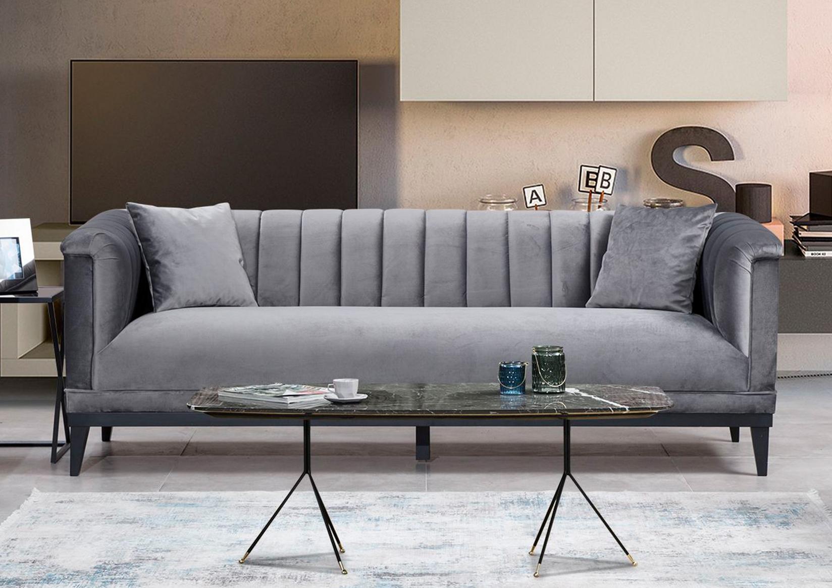 Atelier del Sofa Trosed Trendy Tamno siva