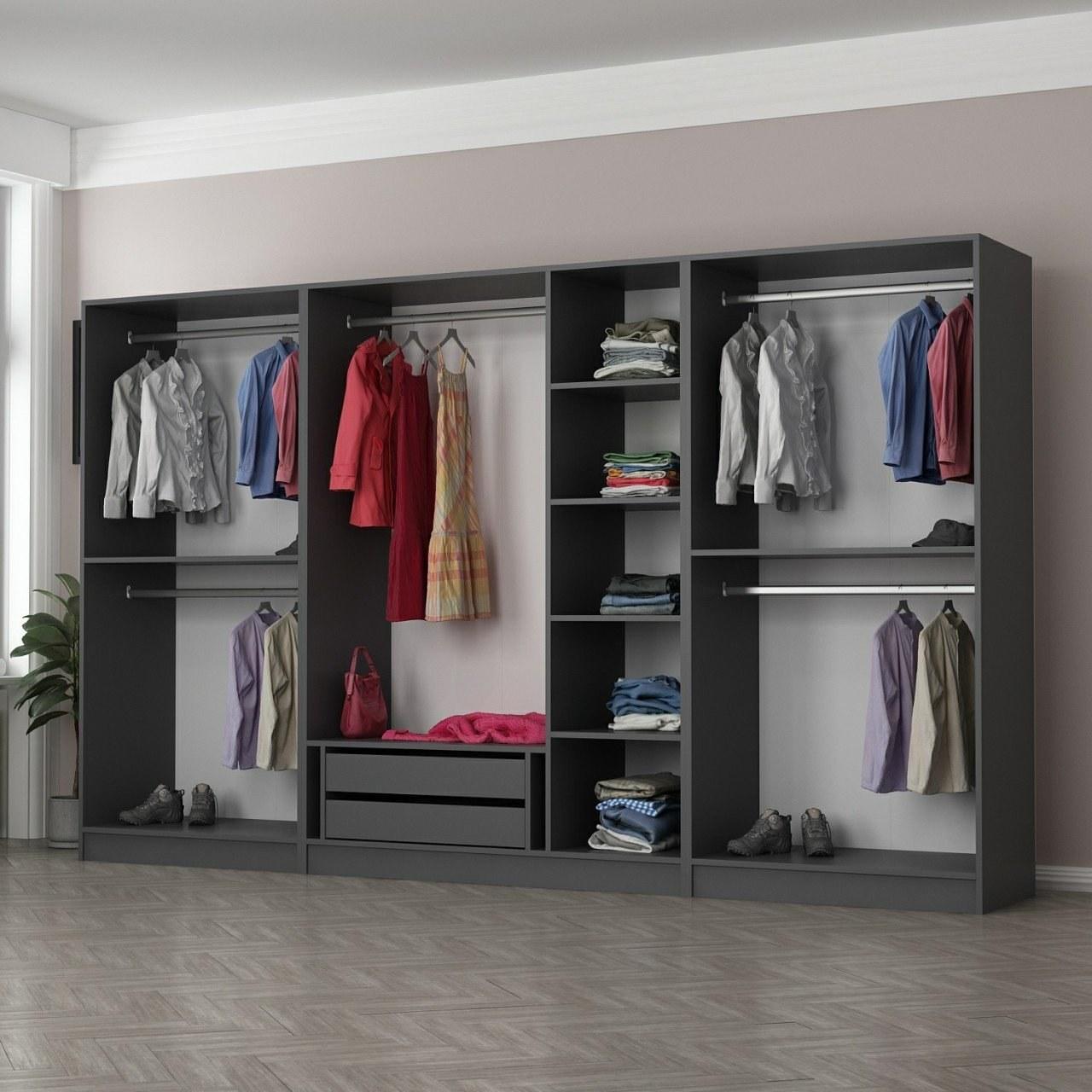 Hanah home Ormar Kale 315x210x52cm Antracit