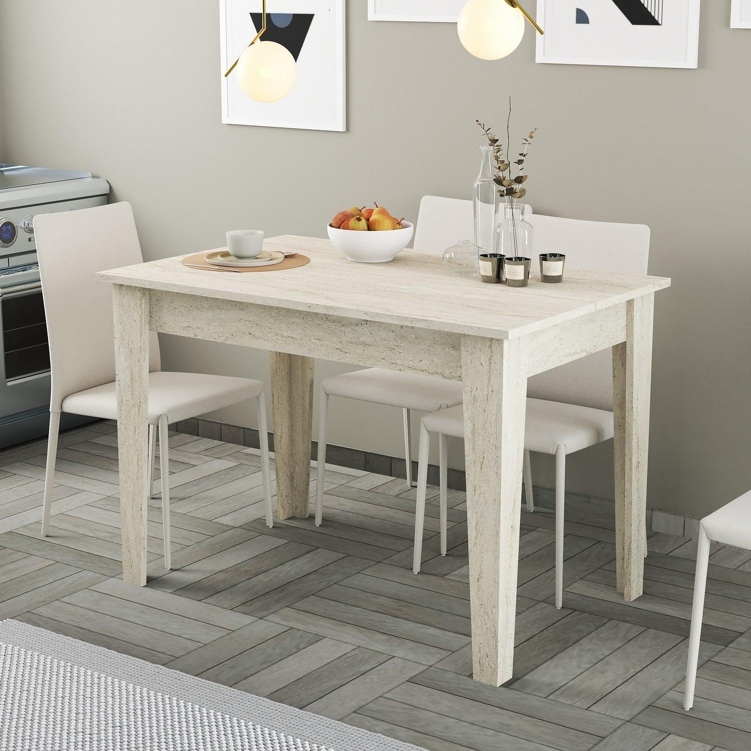 Hanah Home Trpezarijski sto Kijev 110x75x72cm Bež