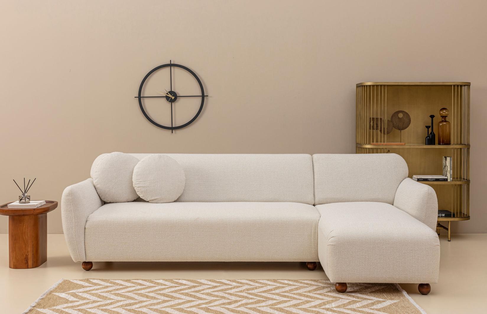 Atelier del Sofa Kutna sofa Eddy 162x273cm, Bijela