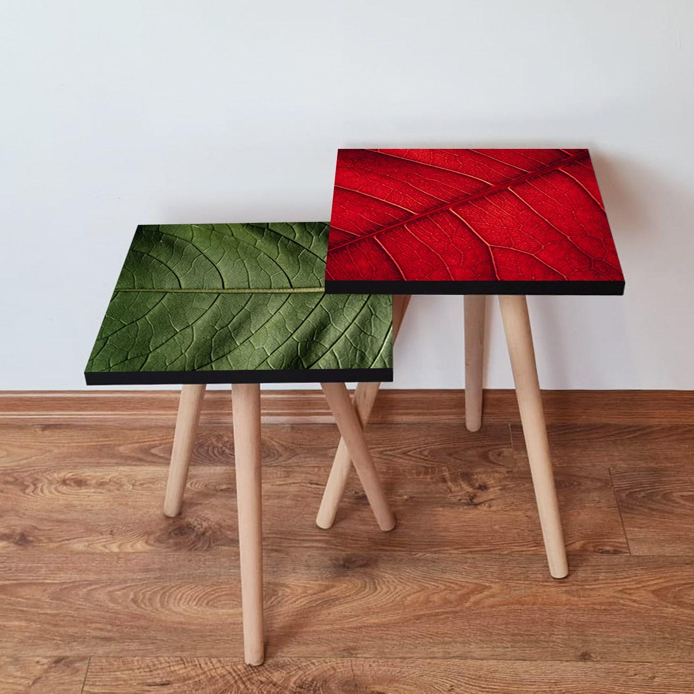 Hanah Home Club set stolova, 2 dijela, zeleno-crveni