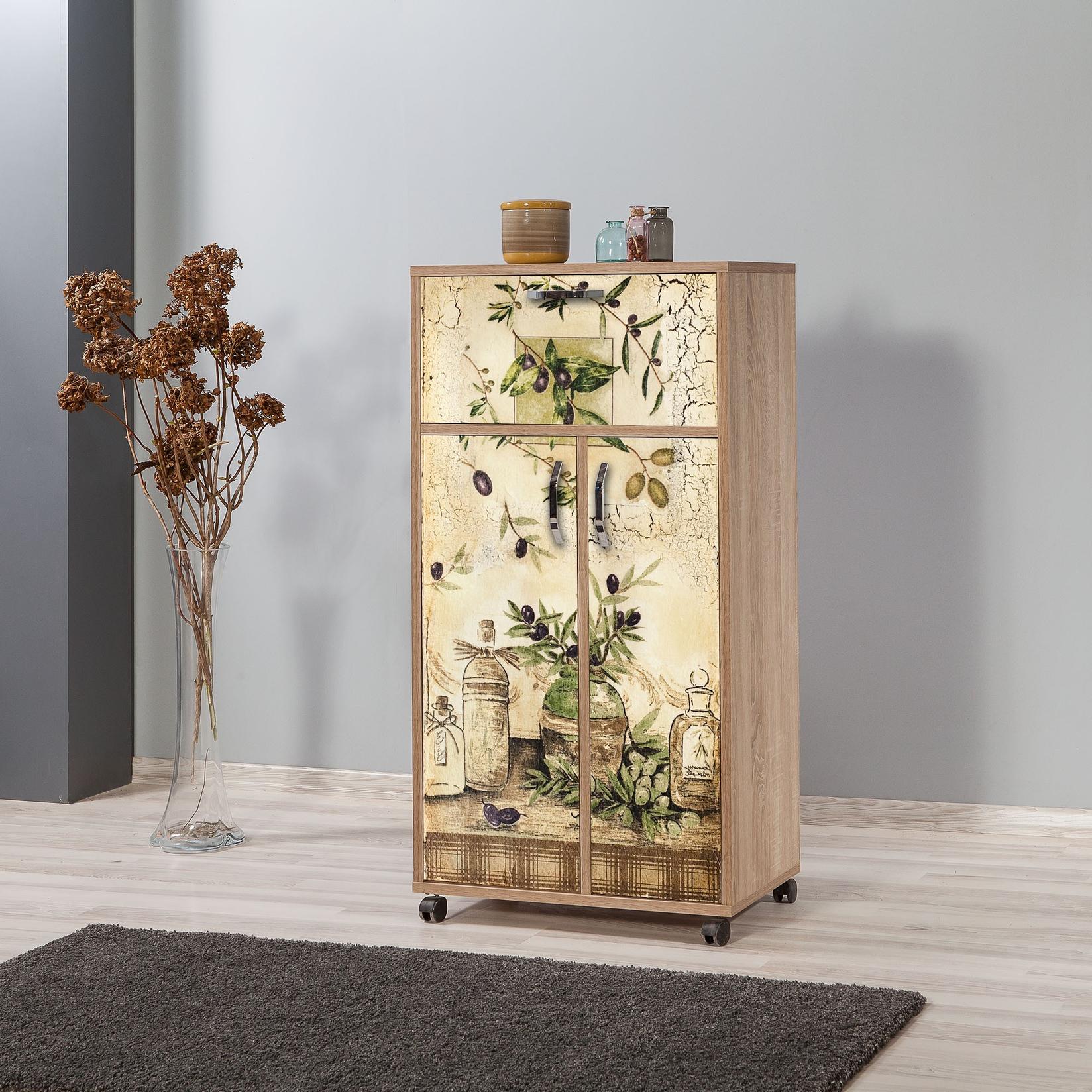 Hanah Home Komoda s ladicama 60x116x36cm Hrast