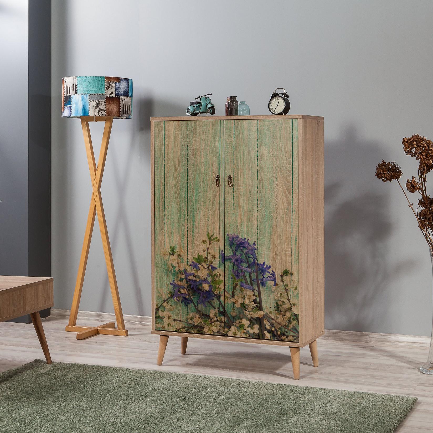 Hanah Home Komoda Multibox 80x127x36cm Hrast
