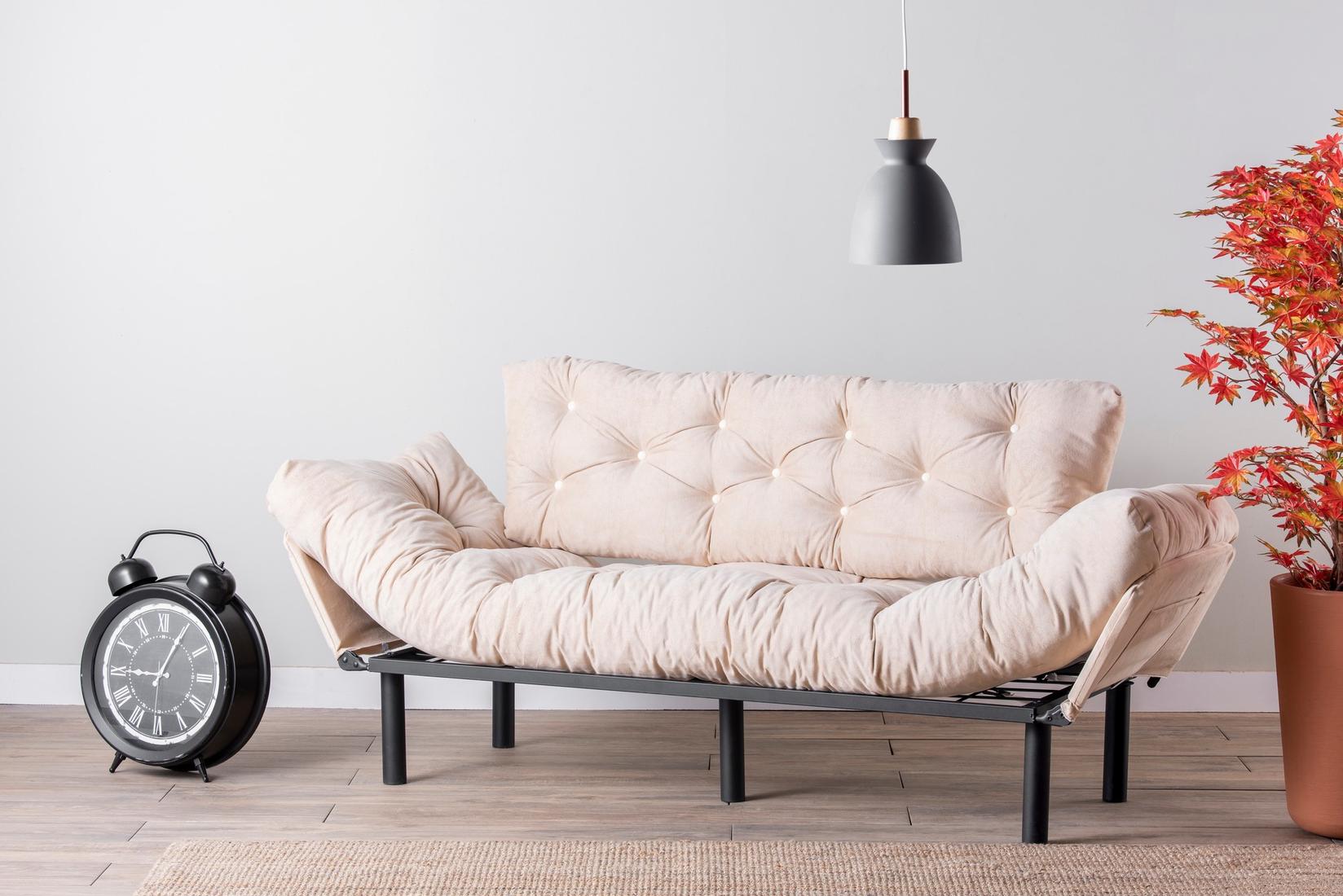 Atelier del Sofa Trosjed na razvlačenje Nitta, 185x85x70 cm, Krem