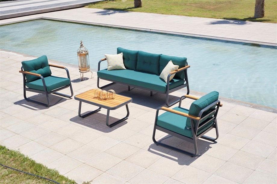 Hanah Home Vrtni namještaj Rio 185x81x80cm Kerozin