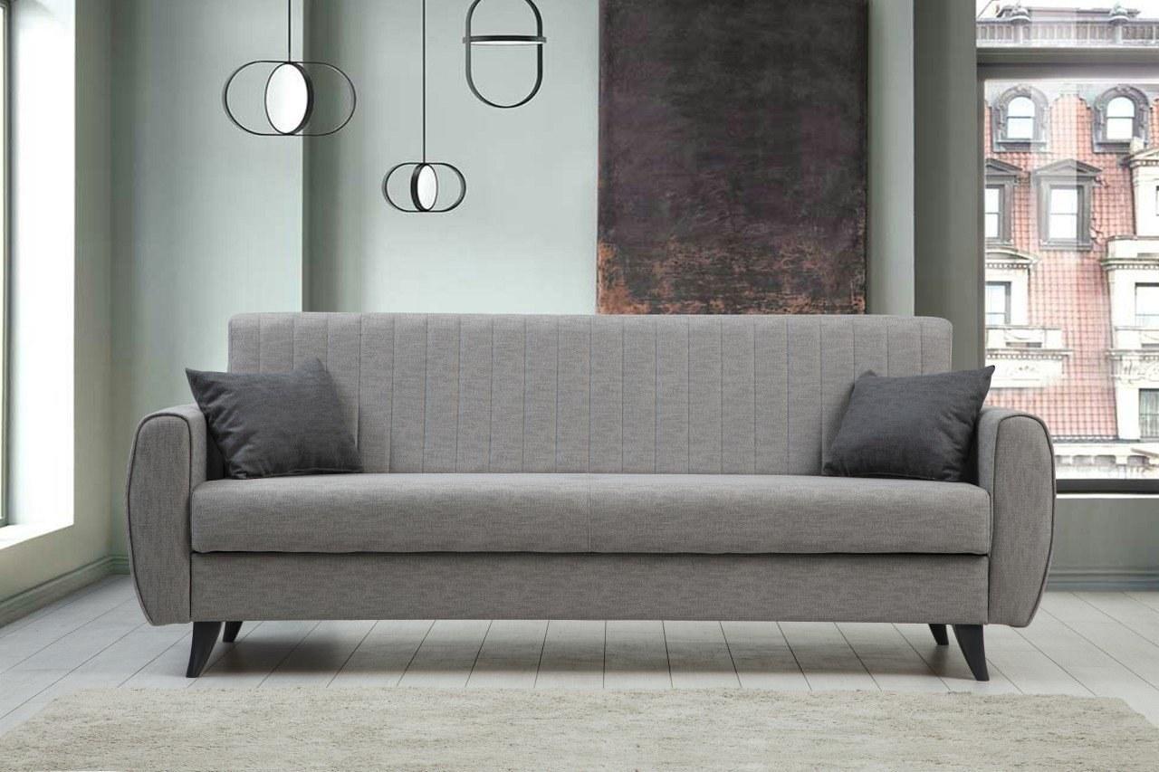 Atelier del Sofa Alkon sklopiva sofa 214x86x77cm Svijetlosiva