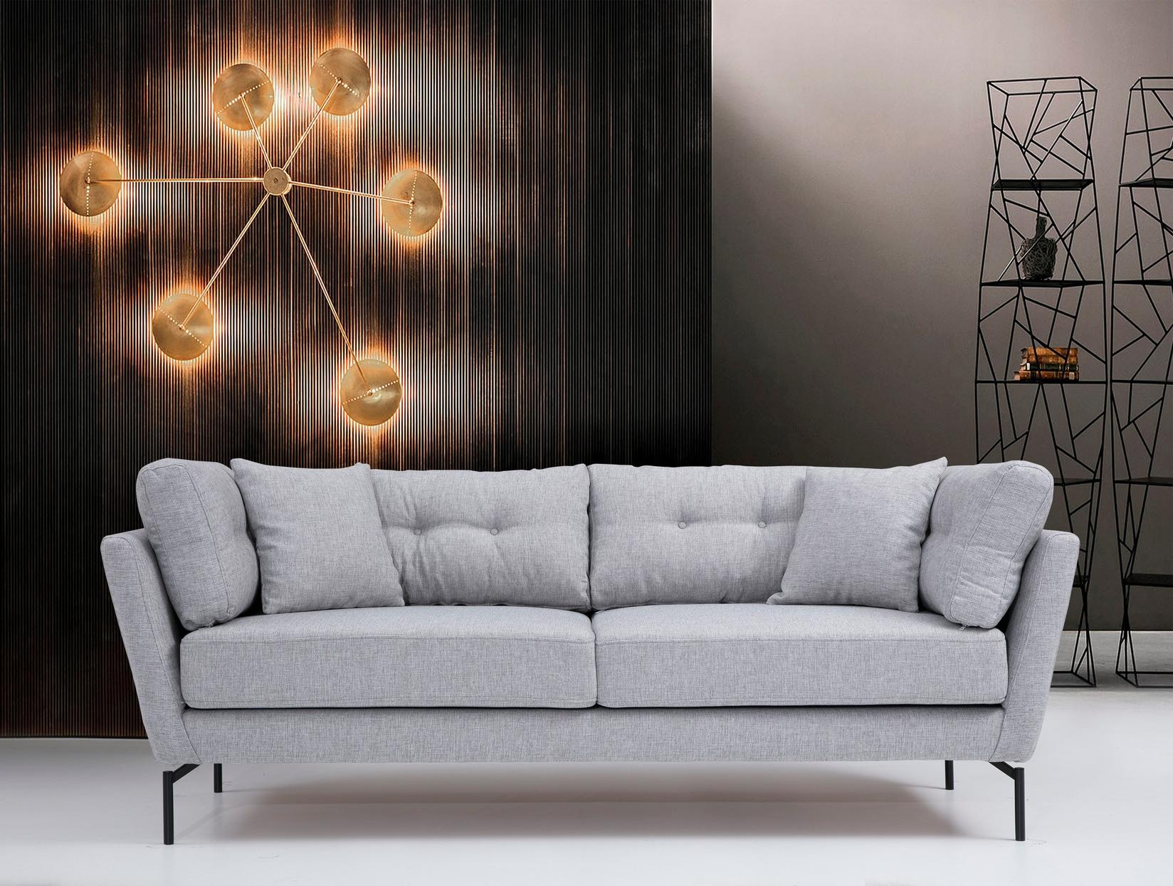 Atelier del Sofa Trosed Mapa 90x84x214cm Siva