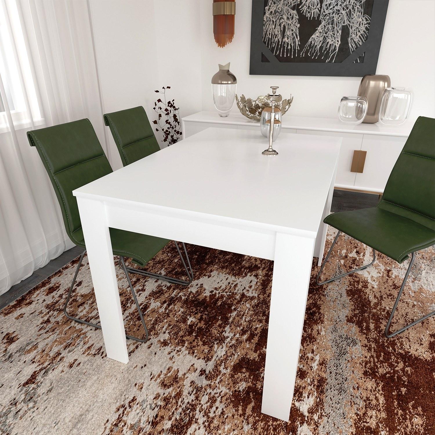 Hanah Home Trpezarijski sto, 120x78x80 cm, Bijeli