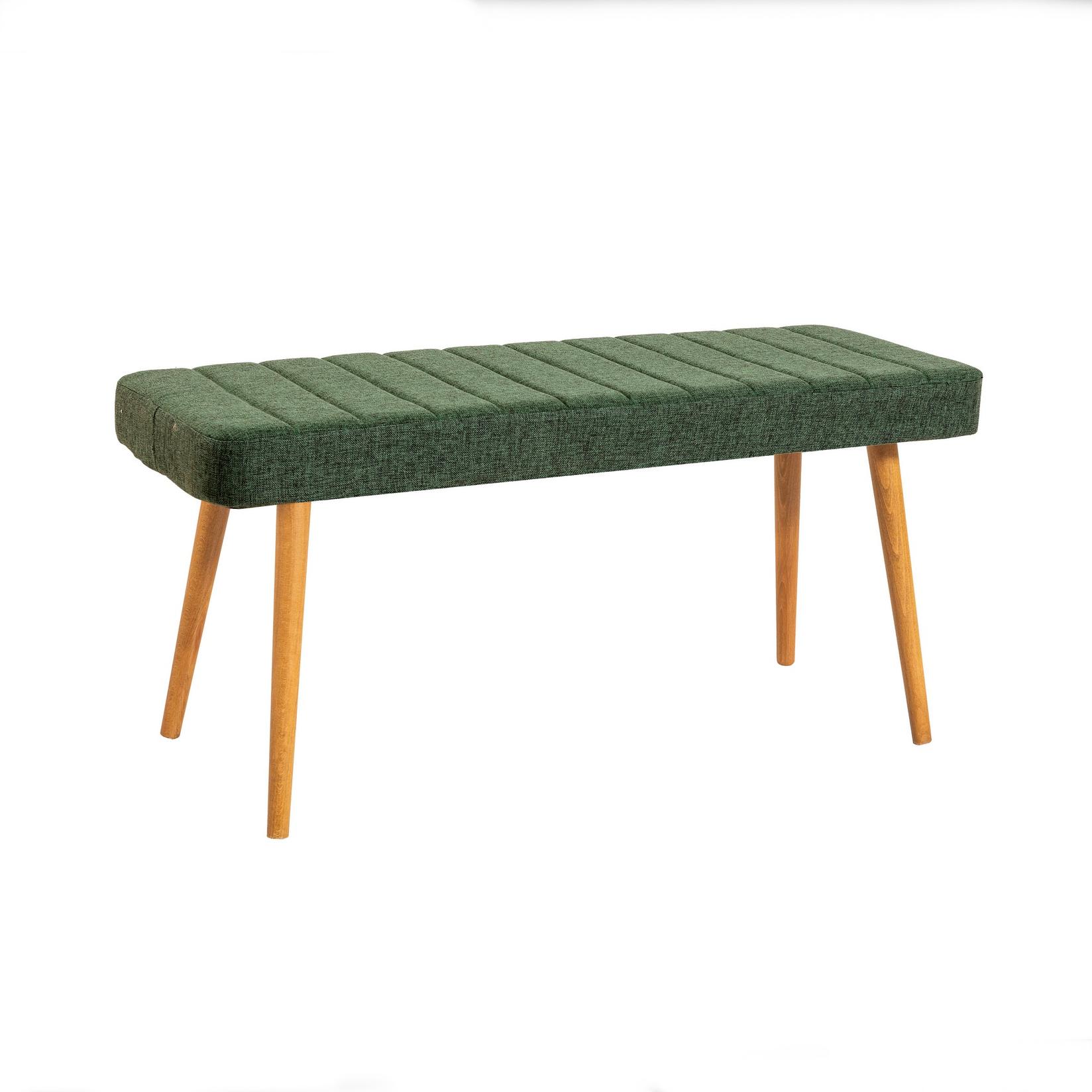 Hanah Home Trpezarijska klupa Stormi Bench 100x39cm Bež-Zelena