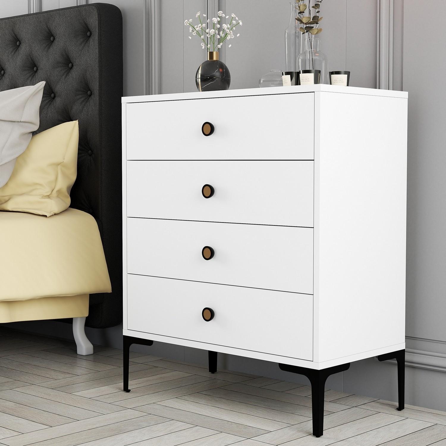 Hanah Home Komoda Lisbon 542 76x90,7x40cm Bijela