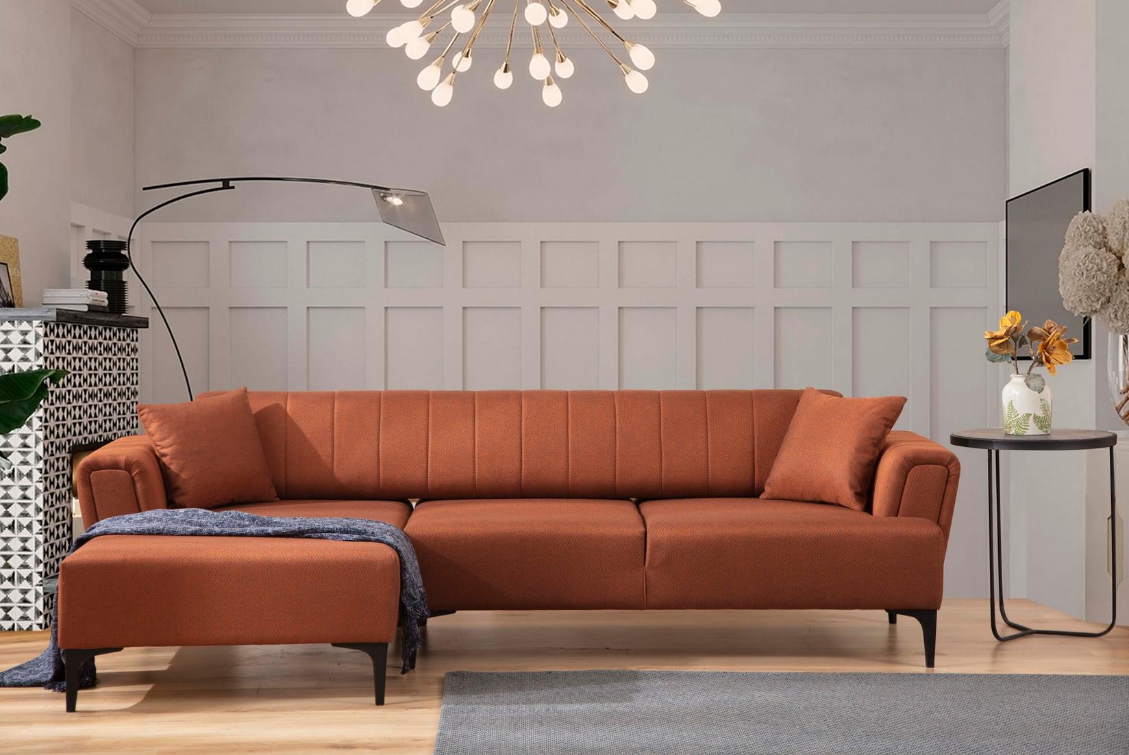 Atelier del Sofa Ugaona garnitura Hamlet, 95x77x140 cm, Bronzana
