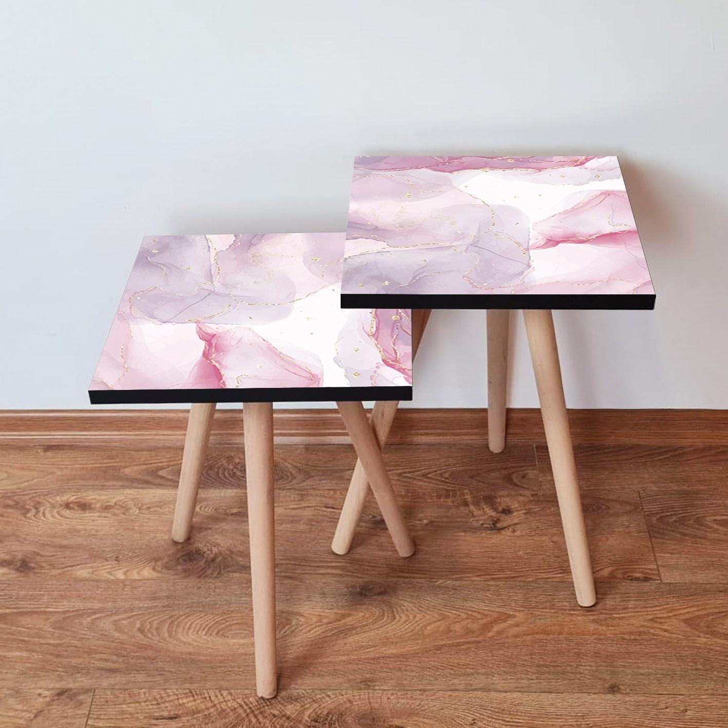 Hanah Home Set klub stolova, 2 dijela Šareni