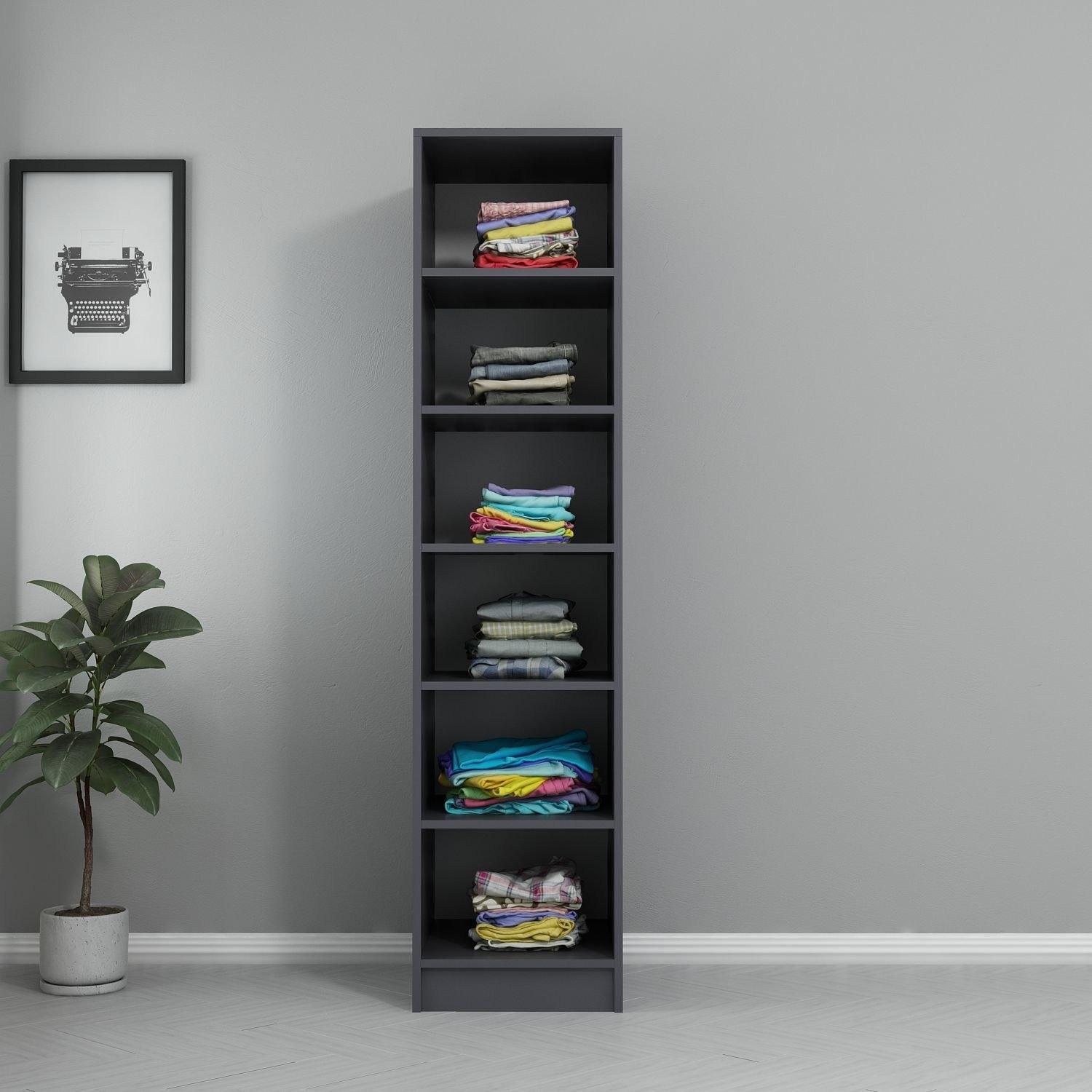 Hanah home Ormar Kale 45x190x52cm Antracit