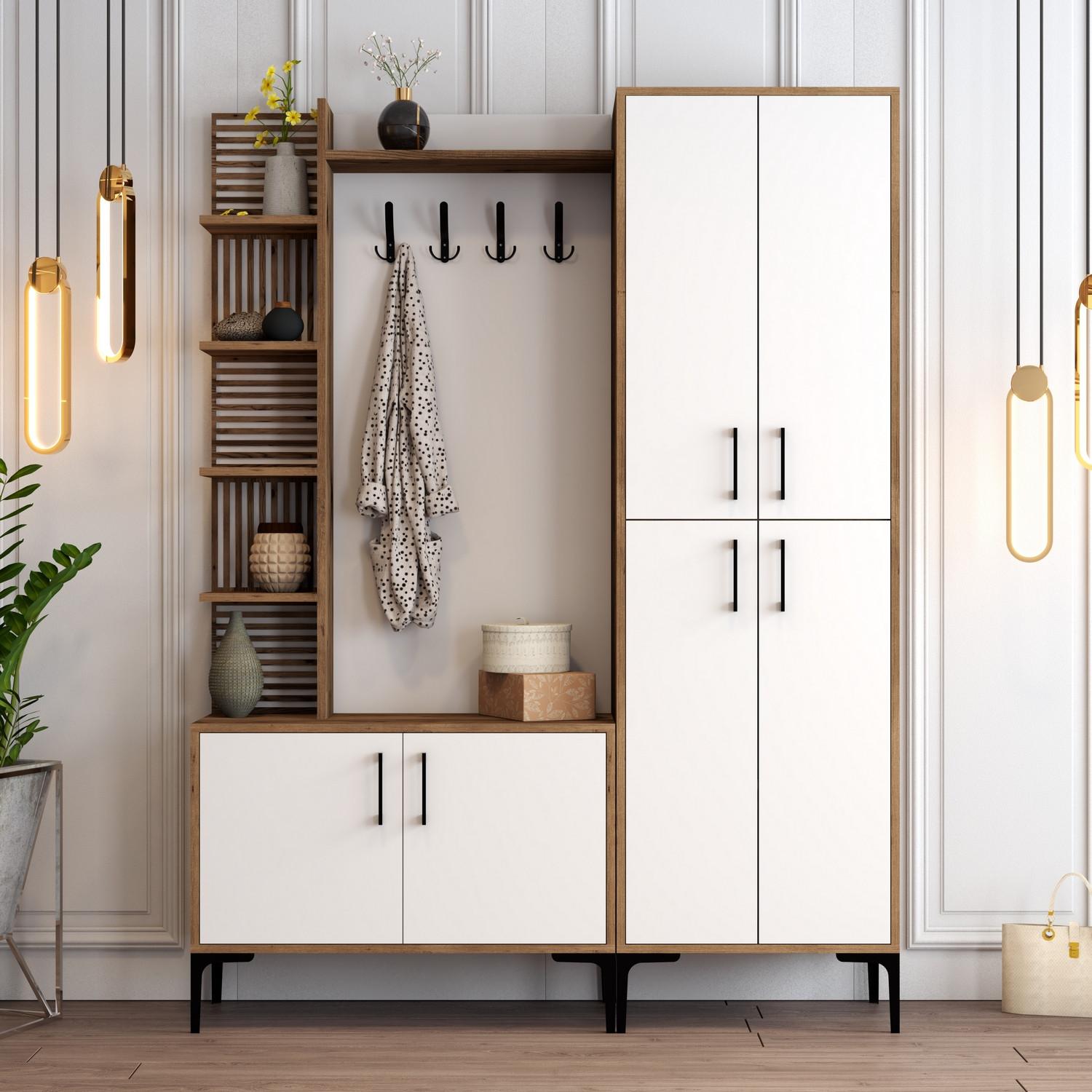 Hanah Home Komplet predsoblje Viyana DA, Orah