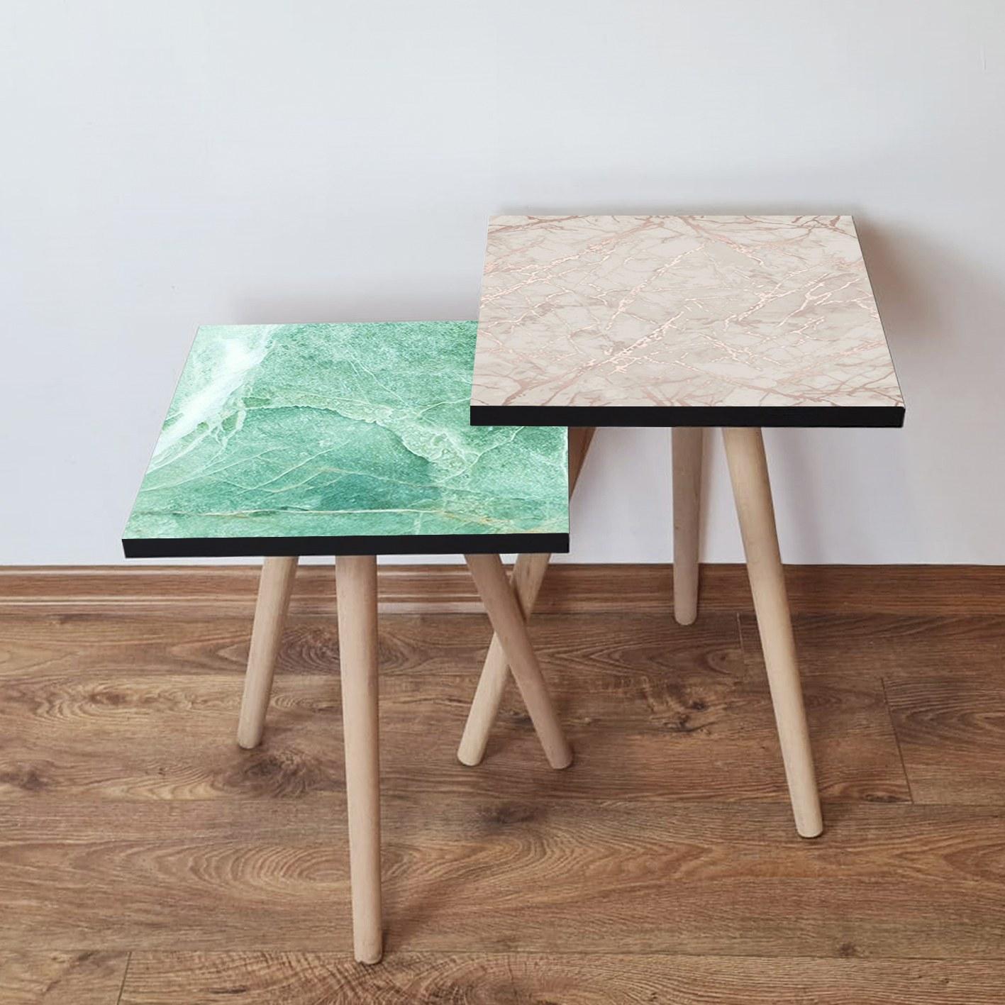 Hanah Home Set klub stolova, 2 dijela Šareni