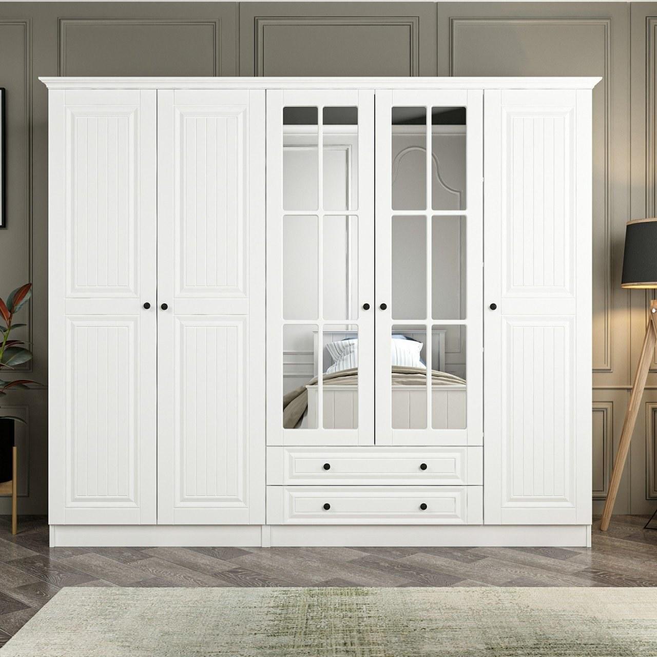 Hanah home Ormar Kale 225x210x52cm Bijeli