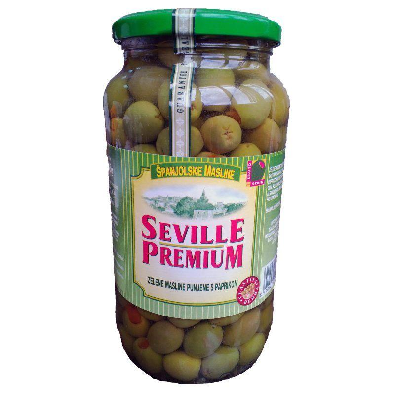 Seville Zelena maslina, Punjena paprikom, 935g