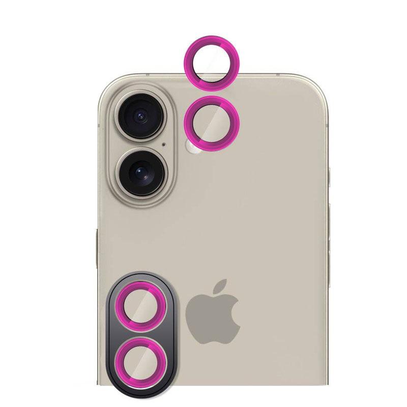 Positioner Staklo Kamere Metal iPhone 16/16 Plus Pink