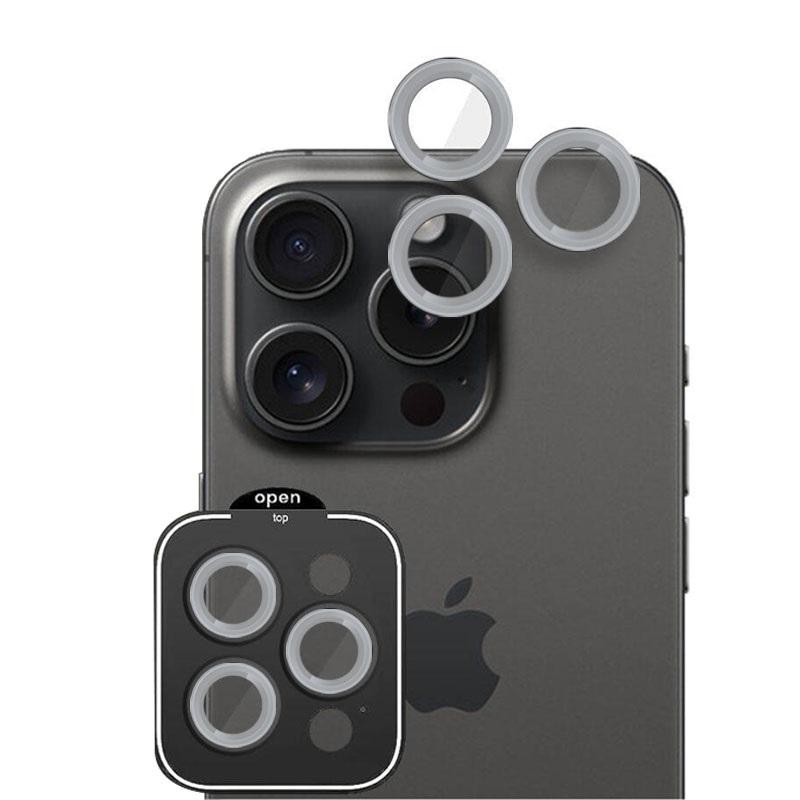Positioner Staklo Kamere Metal iPhone 16 Pro/16 Pro Max Bijela