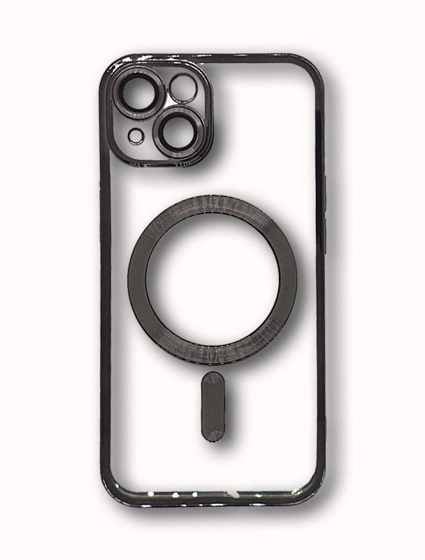MagSafe Silikon iPhone 14 Crna sa Zaštitom Kamere