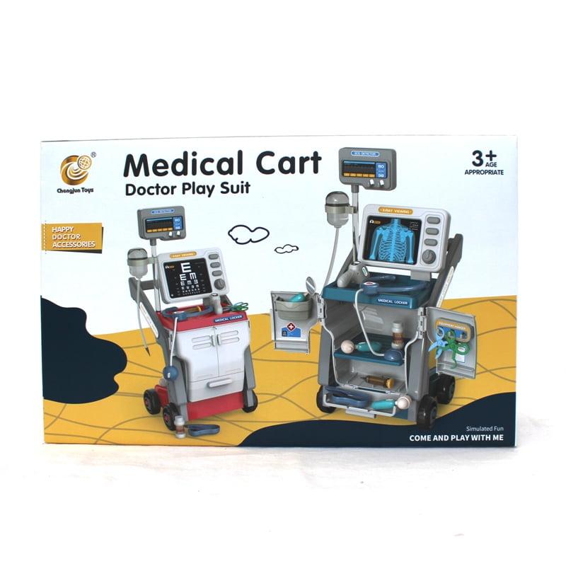 Changjun toys Set za igru doktora sa medicinskim kolicima 065982, Šarena