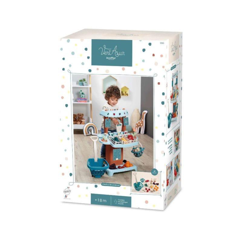 Ecoiffier Igračka supermarket štand SM001690, Plavo-smeđa