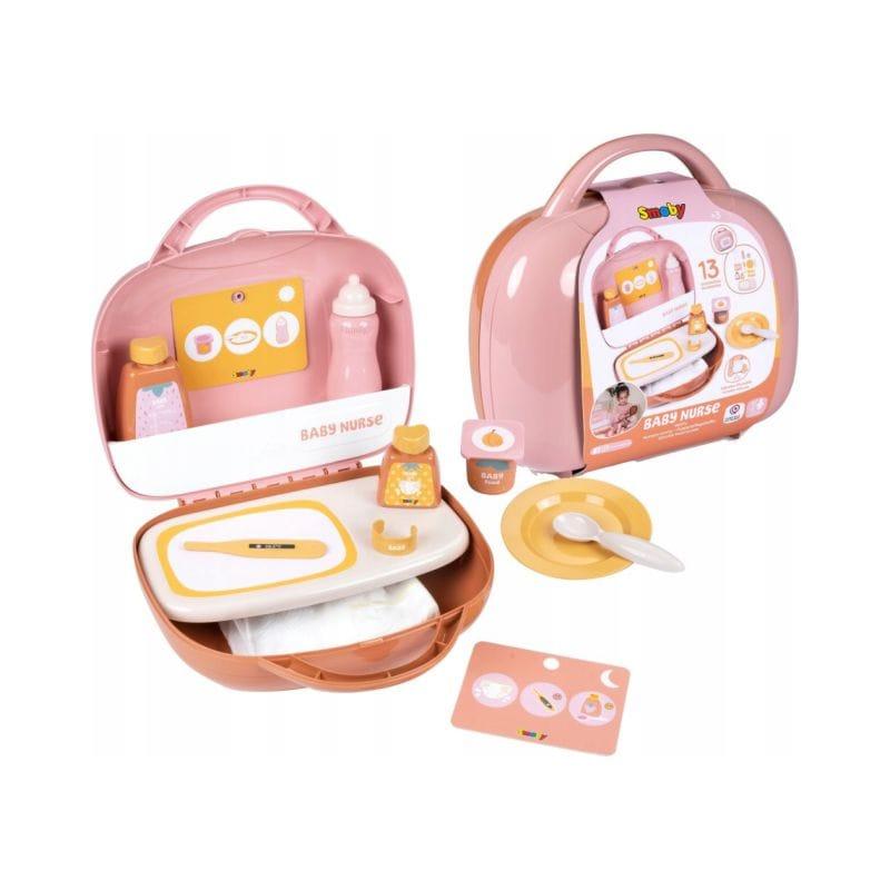 Smoby SM220385 Koferčić za njegu lutke, Rozi