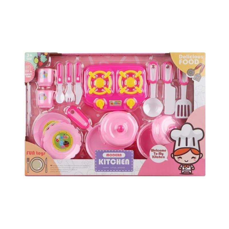 Fun toys Dječiji kuhinjski set 069577, Rozi