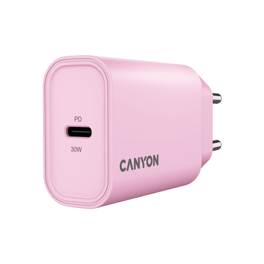 Canyon Punjač OnCharge 30CL, Max Power 30W, 1xPD, Rozi