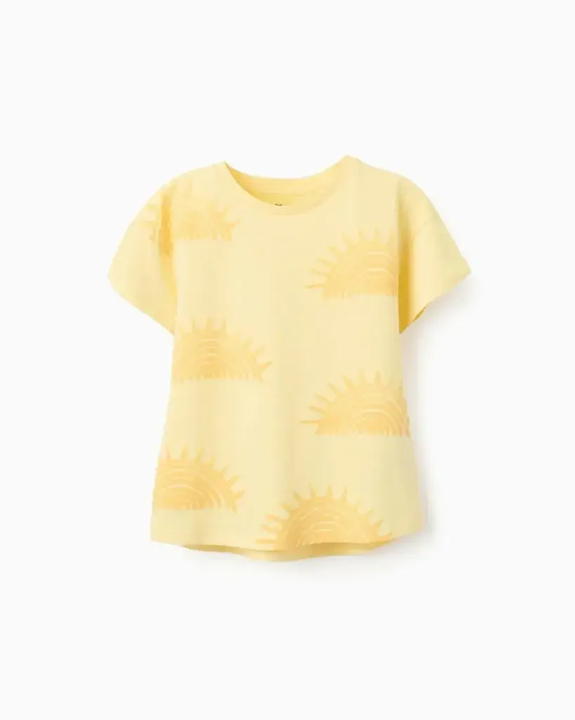Zippy Majica za djevojčice Sun,Žuta