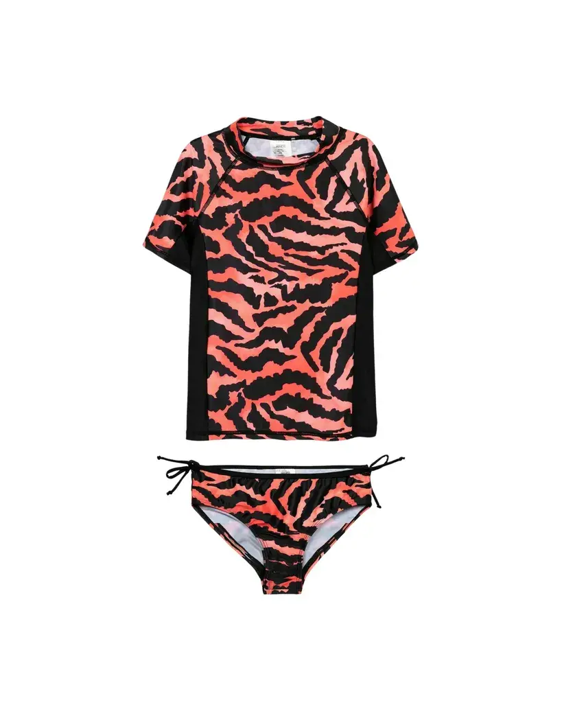 Minoti Kupaći za djevojčice, Narandžasto-crni