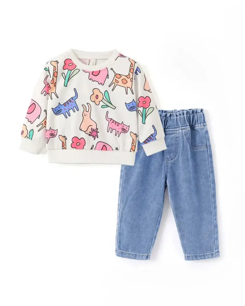 PatPat Komplet za djevojčice, Više boja