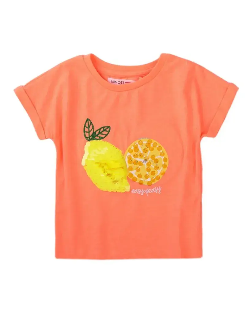 Minoti Majica za djevojčice, Narandžasta