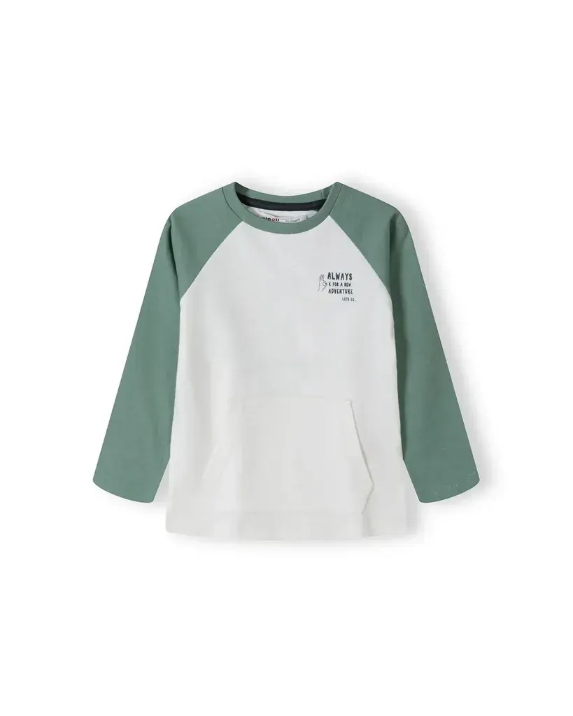 Minoti Majica za dječake, Bijelo-zelena