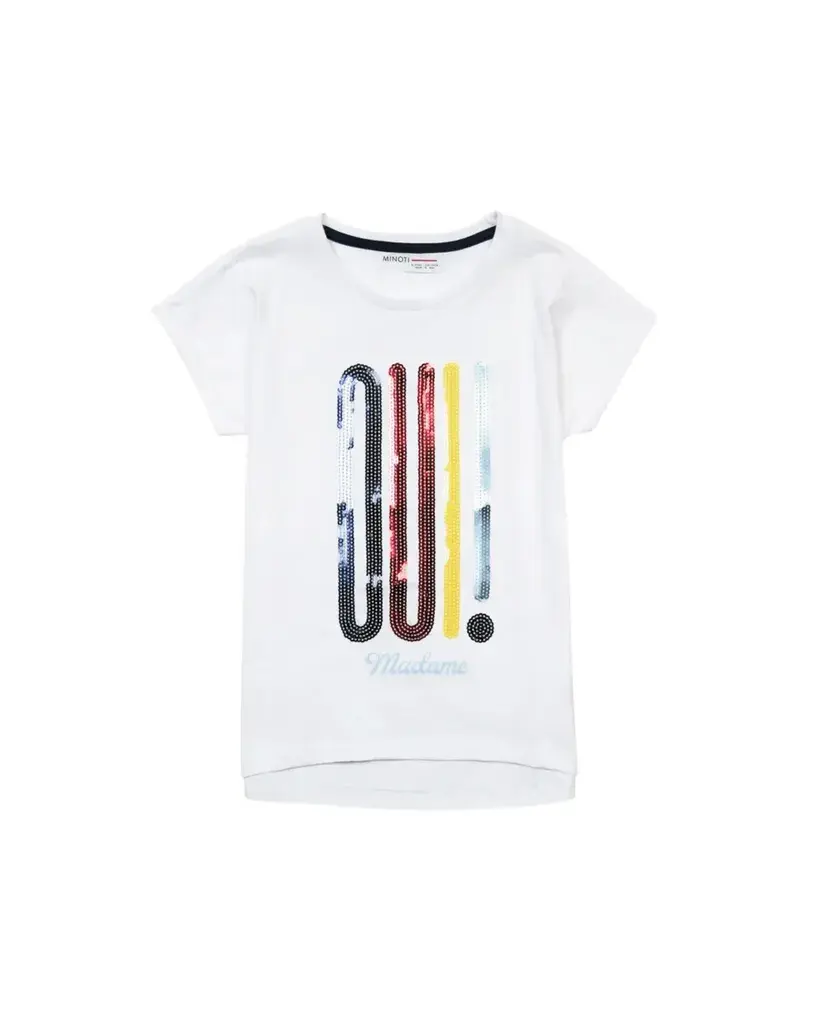 Minoti Majica za djevojčice, Bijela