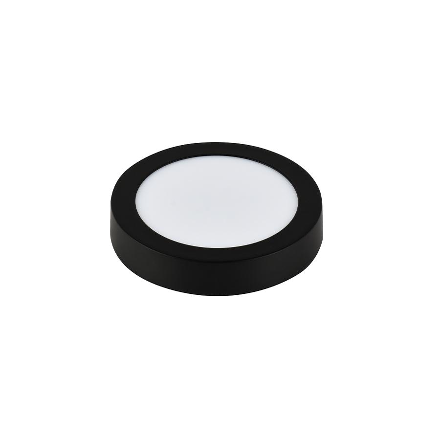 E-LIGHT LED Nadgradni panel, Okrugli, 18W, 3000K, Crni