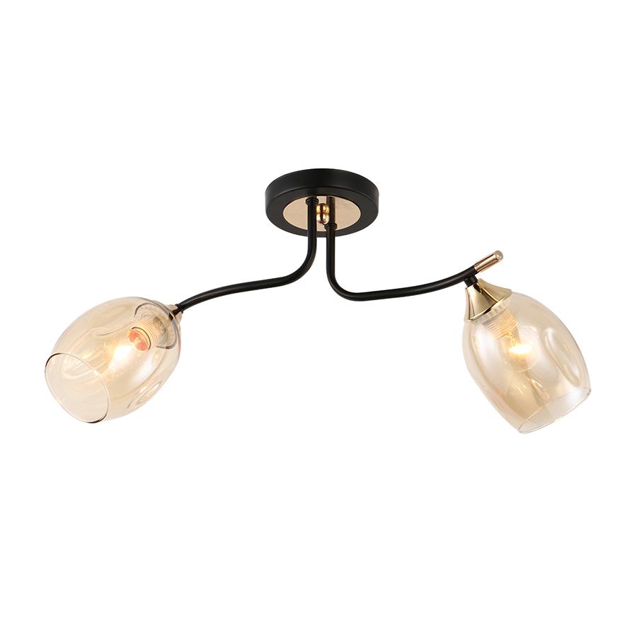 E-LIGHT Luster Brass EL-90030-2, Crni