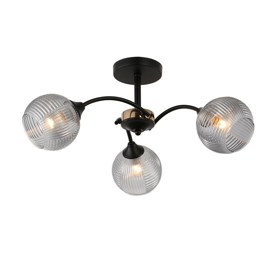 E-LIGHT Luster Reyes EL-90038-3, Crni