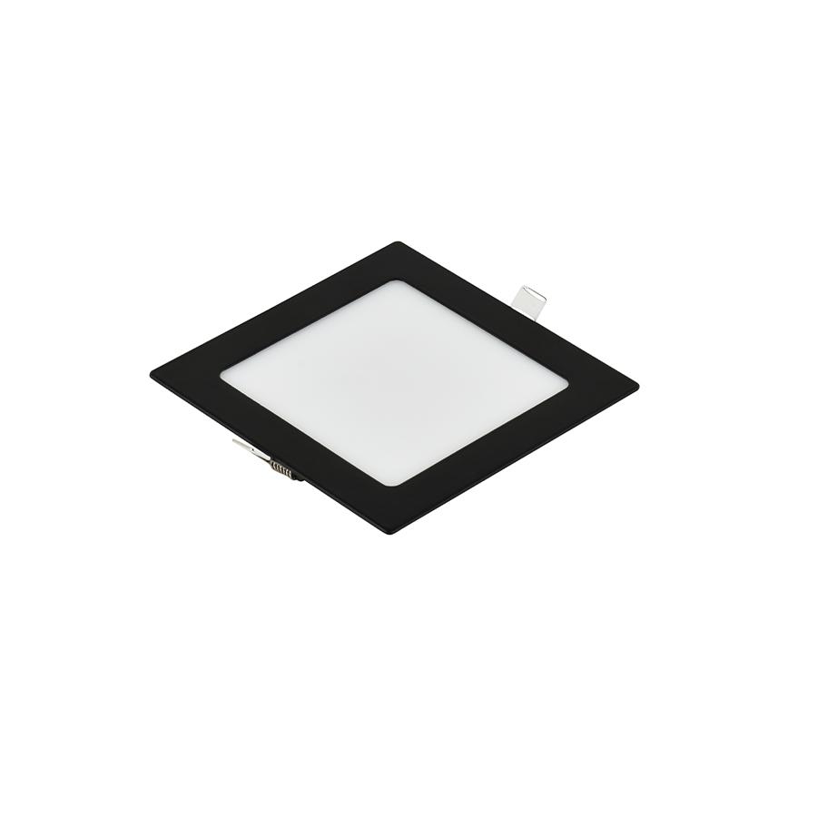 E-LIGHT LED Ugradni panel, Kvadratni, 3W, 4000K, Crni