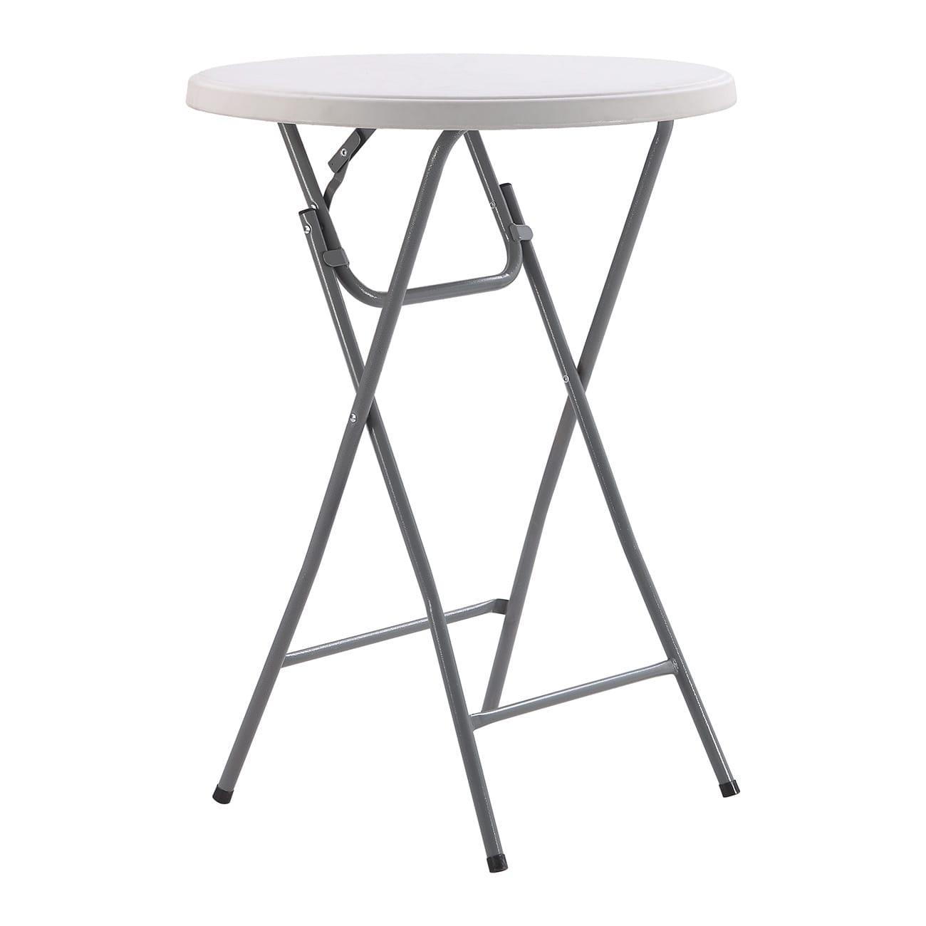 Barski sto, Okrugli, 80 cm, Bijeli