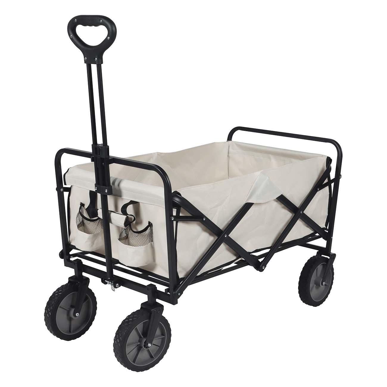 Sklopiva kolica, 85 x 60 x 105 cm, krem ​​boje