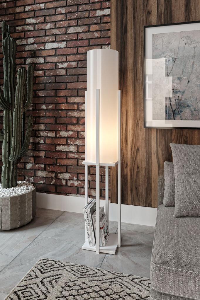 Opviq Podna lampa Dor, 160 cm, E27, Bijela