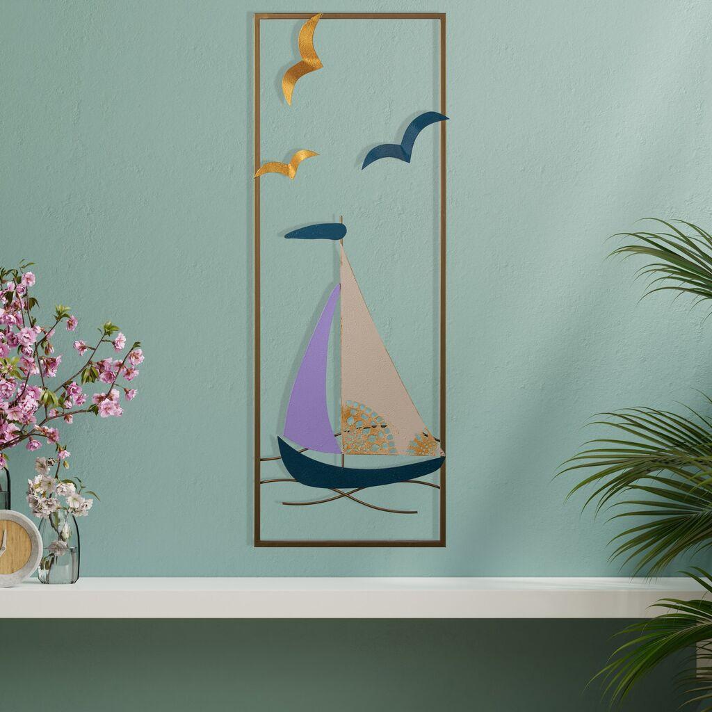 Wallity Zidna dekoracija 32x5x90cm, Zlatne boje