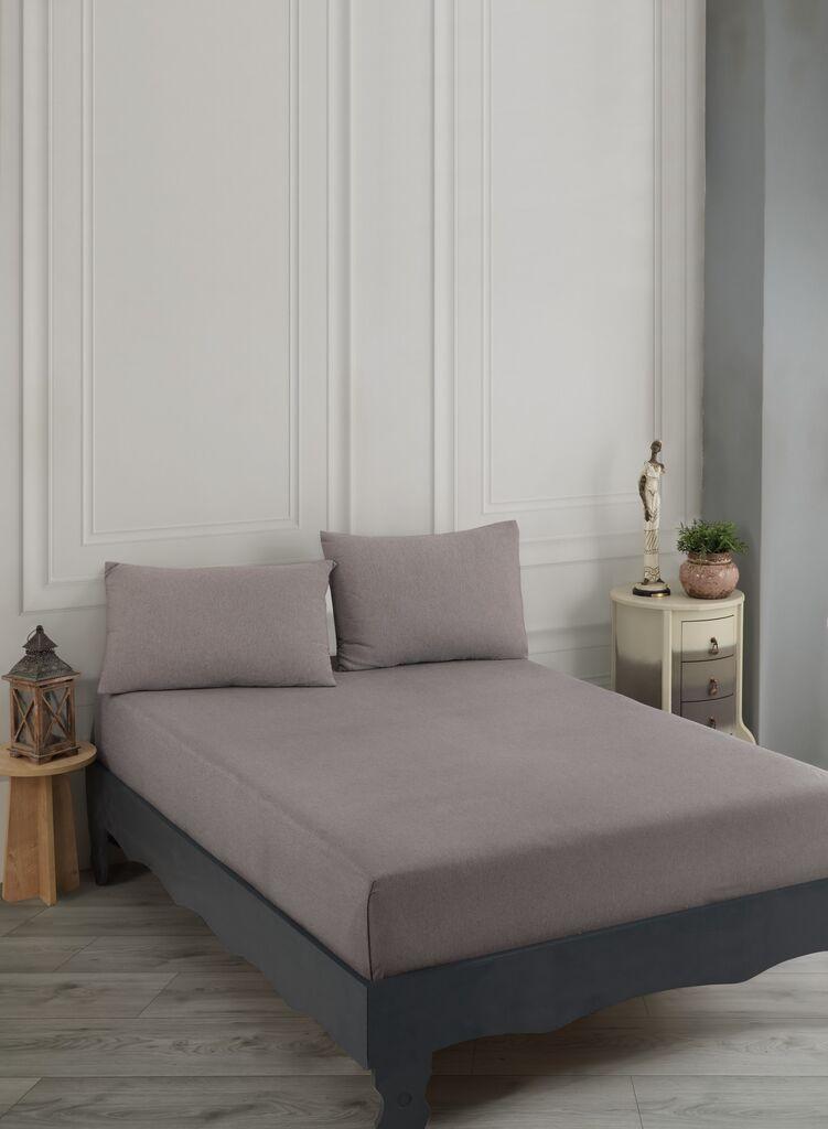 L'essentiel Maison Set čaršaf i 2 jastučenice Road Potlu, 160x200+20 cm, Smeđa boja (braon)