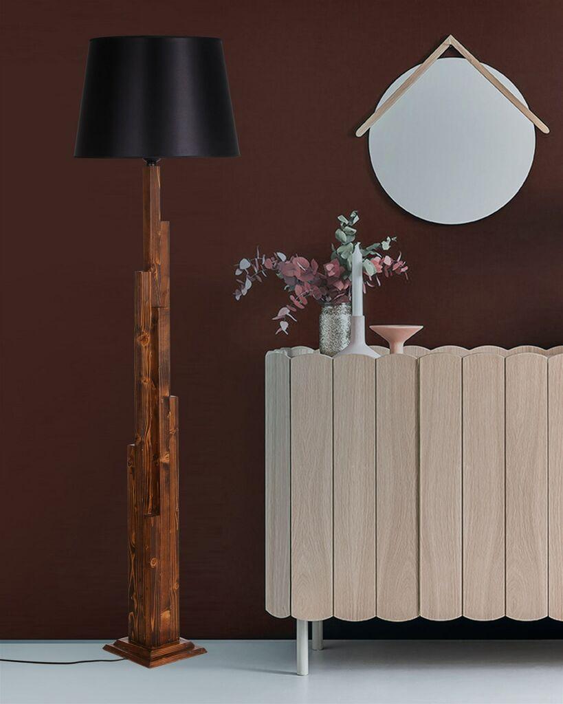 Opviq Podna lampa Kule, 165 cm, E27, Smeđa