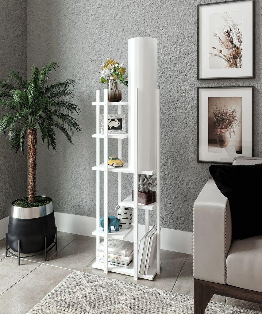 Opviq Podna lampa Vogue, 160 cm, E27, Bijela